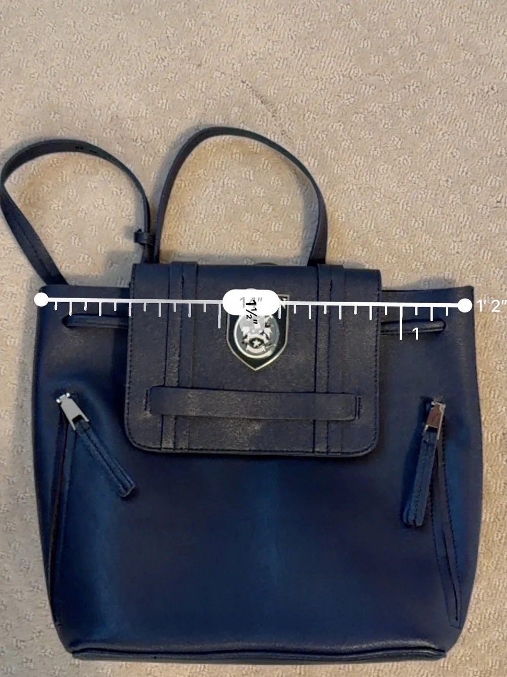 EUC Gilmore Girls Chilton Academy Mini Backpack Warner Bros WB Drawstring Flap